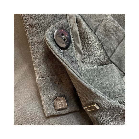 ESCADA Womens Dress Pants Black Pleated Trousers Straight Leg - Picture 7 of 7